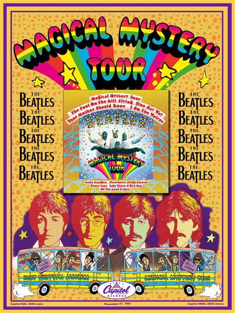 Beatles Magical Mystery Tour Poster John Lennon Paul Etsy