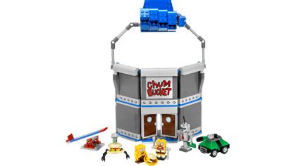 The chum bucket bucket helmet is a hat worn by either employees or customers of the chum bucket, depending on which story it is being used in. The Chum Bucket - 4981 - Lego Building Instructions