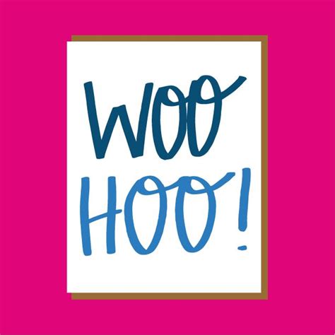 Woo Hoo Exclamation Collection Congrats Quotes Hand Lettering