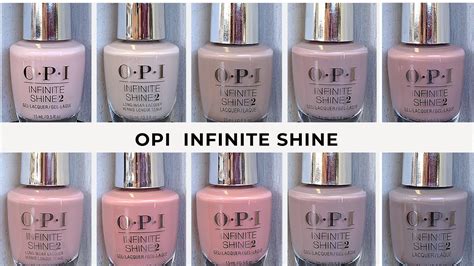 OPI Infinite Shine Beautiful Nude Shades LIVE SWATCH On REAL NAILS