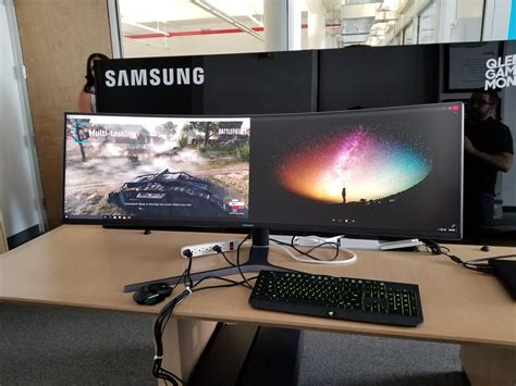 Samsung Unveils Chg90 Super Ultrawide 329 Monitor Hands On Photos