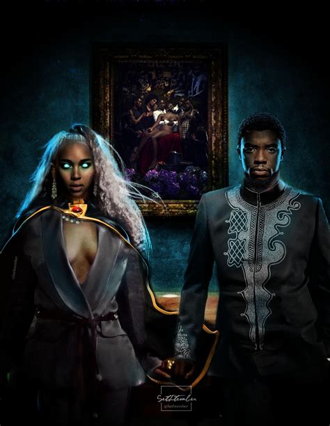 Apesht Black Panther And Storm Artwork Black Panther Images Black