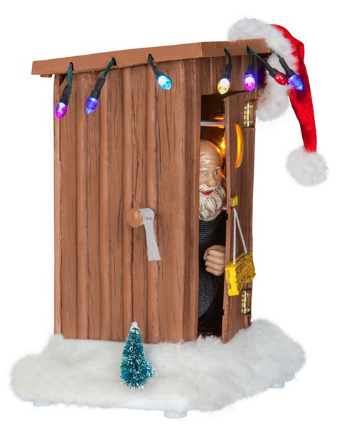 Gemmy Industries Animated Outhouse Wsanta Claus Inflatable Wayfair