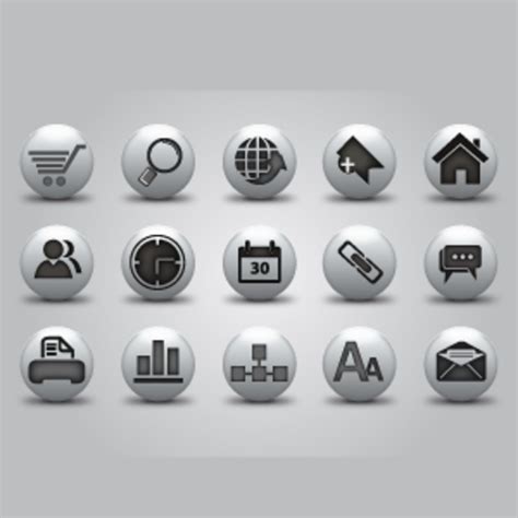 Web Buttons Icon Pack Freevectors