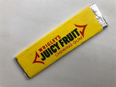 Stará Nerozbalená Plátková žvýkačka Juicy Fruit Chewing Gum Wrigleys