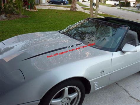 C4 Corvette Hood Stripes 84 96 Gunner Graphics