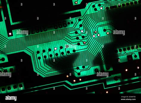Circuit Board Electronics Technology Closeup Stock Photo Alamy