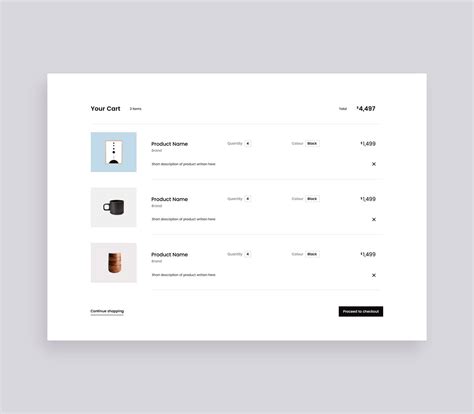 Minimalist E Commerce Website Design With Clean And Easy Interface