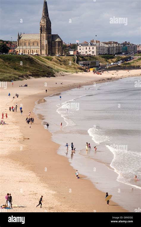Long Sands Beach Tynemouth North East England Stock Photo Alamy