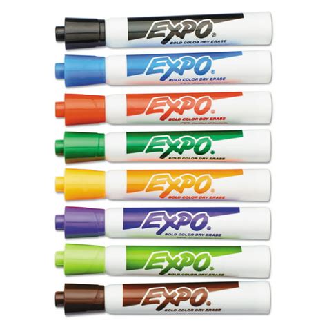 Expo Dry Erase Markers Eight Color Set Chisel Tip 8 Set
