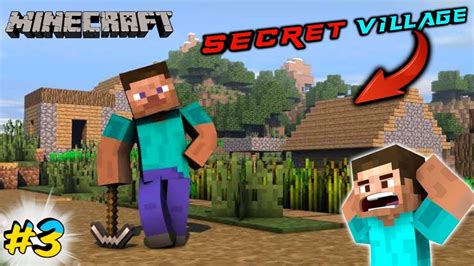 I Found A Secret Village In Minecraft Trial Mobile Minecraft Secret