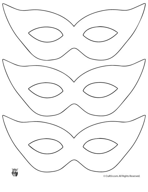 printable masquerade mask pattern template woo jr kids