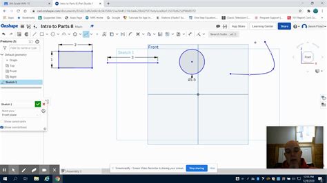 Intro To Parts Part 1 Pltw Using Onshape Design And Modeling Youtube