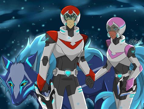 Keith Princess Allura With Kosmo The Space Wolf From Voltron Legendary