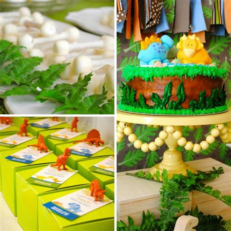 If you can't make something decorative entirely out of diapers for a baby shower then when else can you? Dinosaur Galore Baby Shower - Baby Shower Ideas - Themes - Games