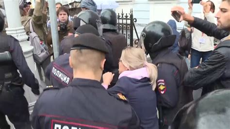 Russian Police Detain Opposition Activist Sobol Ahead Of Moscow Protest