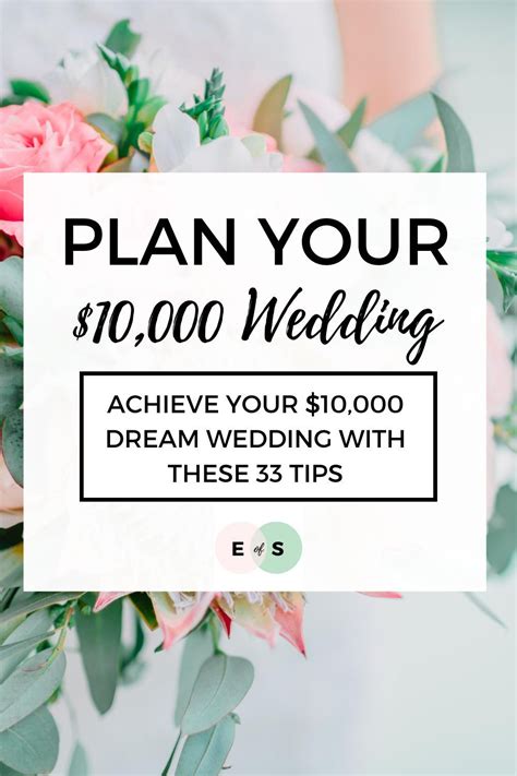 33 Tips To Help Plan Your 10000 Dream Wedding Wedding Planning On A