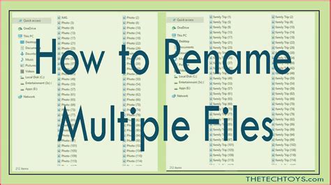 How To Batch Rename Files In Windows The Tech Toys