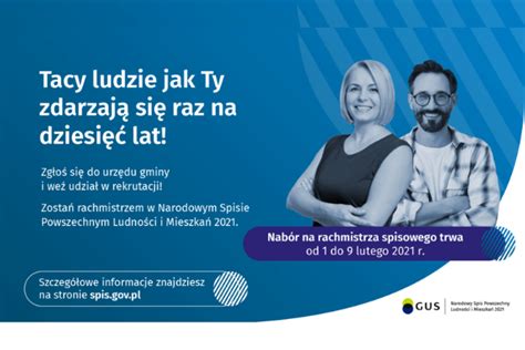 Od 1 kwietnia do 30 czerwca 2021 r. Spis Powszechny 2021 - nabór kandydatów na rachmistrzów - Powiat Tarnogórski - Wiadomości z ...