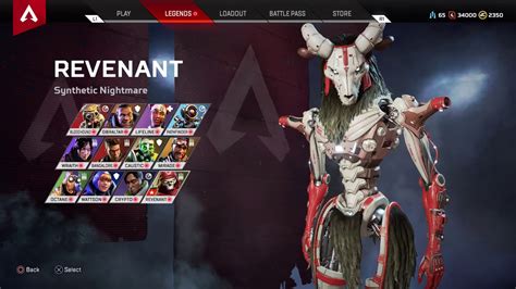 Apex Legends Revenant Skins And More Youtube