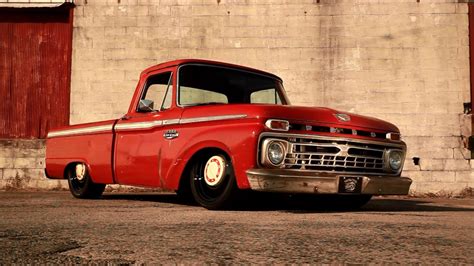 Turpentine Supercharged 1966 Ford F100 Slammed Air Ride Hot Rod For
