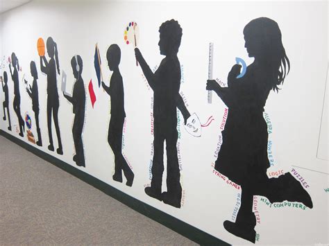Our Silhouette Mural Is Finished It Went Pretty Quickly Once We Got Started Each Of The