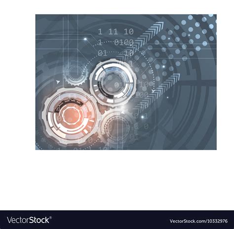 Gears On Abstract Background Royalty Free Vector Image