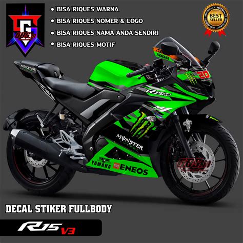 Jual Anti Luntur Stiker Decal R V Stiker Motor R V Fullbody