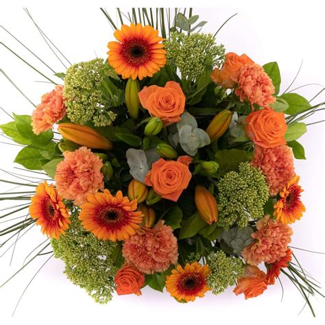 Boeket Oranje Bloemen Hanssens