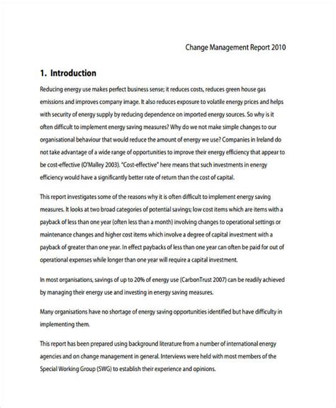 You provide a short table of contents or give a quick summary. 26+ Management Report Examples in PDF | MS Word | Pages ...