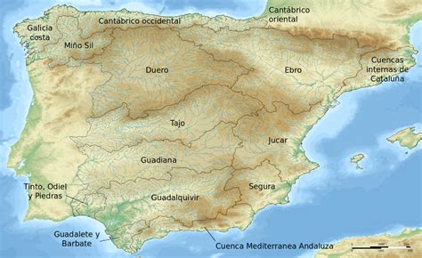 Geografía De España Cuenca Hidrografica Rios De España Ríos