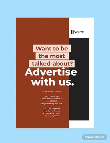 Branding Advertising Agency Poster Template Illustrator Psd