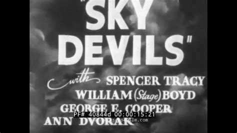 Sky Devils 1932 Movie Trailer Spencer Tracy William Boyd Aviation