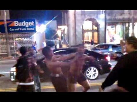 Naked Black Guys Fight Til Knockout West Hollywood Youtube