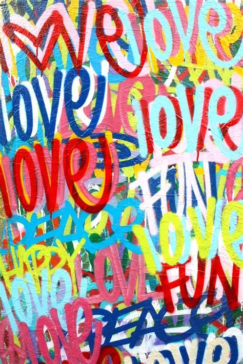 72 X 32 Inches Love Original Painting Word Art Modern Etsy Totems