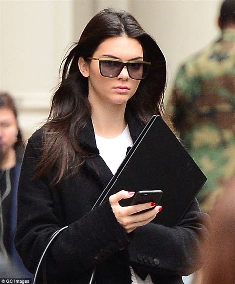Kendall Jenner Looks Leggy In Leather As She Heads To A Casting In