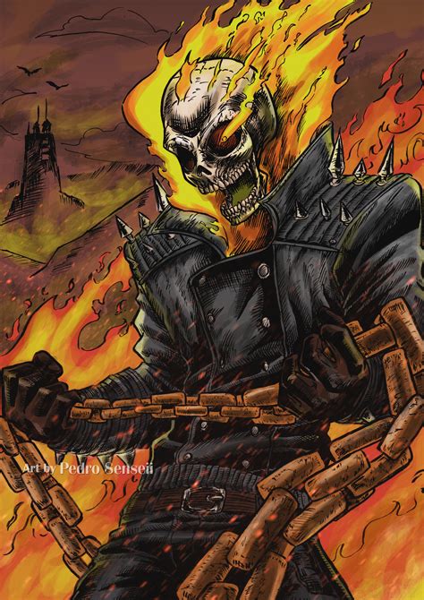 Artstation Ghost Rider Comic Fanart