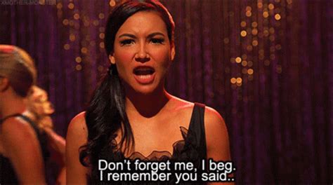 Glee Santana Lopez Gif Glee Santana Lopez Dont Forget Me Discover