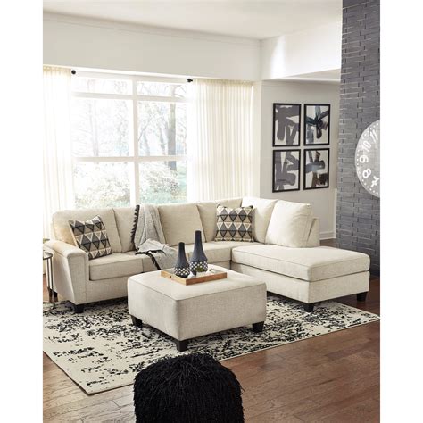 Signature Design By Ashley Abinger 2 Piece Sectional W Right Chaise