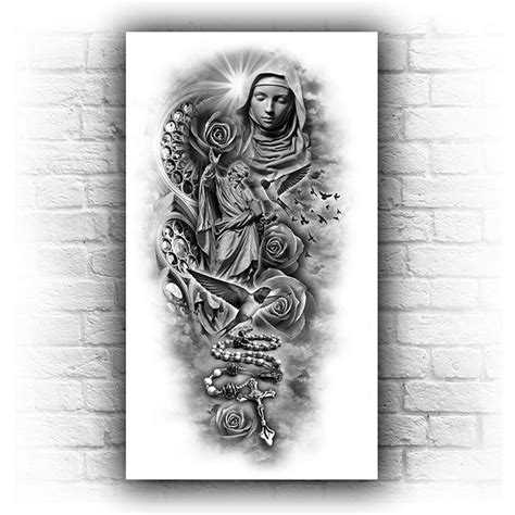Religious Full Sleeve Tattoo Designs