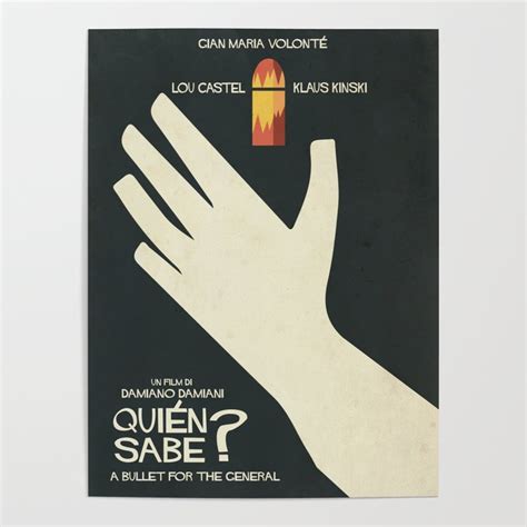 Quién Sabe Movie Poster With Klaus Kinski Gian Maria Volonté Lou