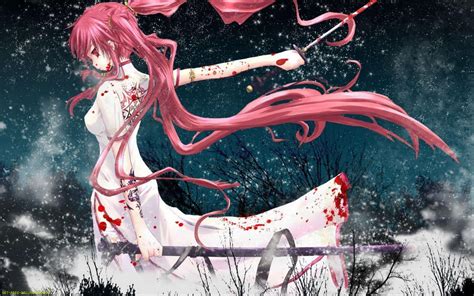45 Bloody Anime Wallpaper On Wallpapersafari