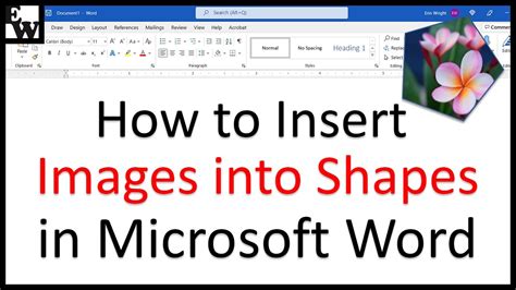 How To Insert Images Into Shapes In Microsoft Word Pc And Mac Youtube