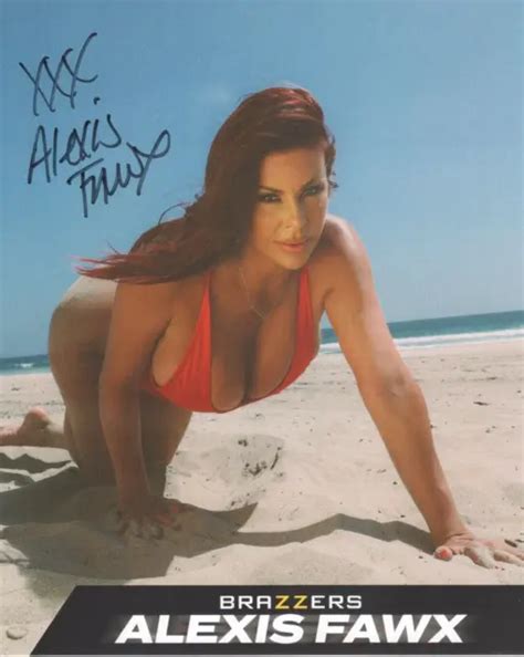 Alexis Fawx Rare Signed X Brazzers Promo Photo Autograph Avn
