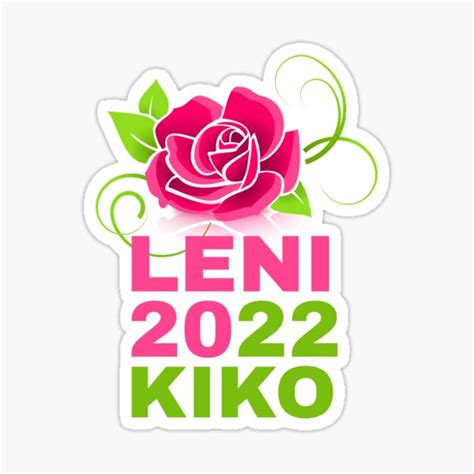 Leni 2022 Kiko Pink Rose Sticker For Sale By Efenem Redbubble