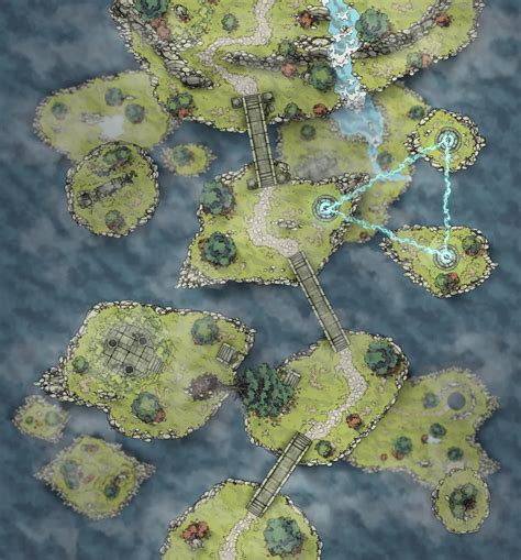 Flying Islands Battlemaps Fantasy Map Dungeon Maps Dnd World Map