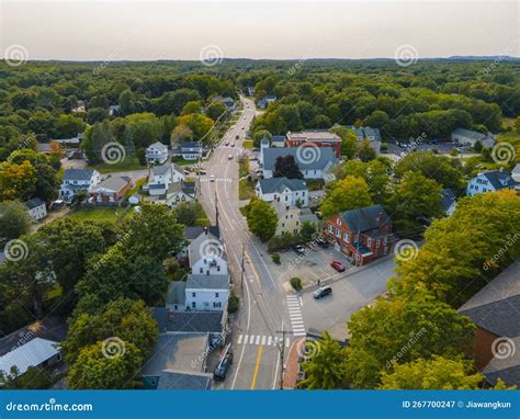 Newmarket Town Aerial View Nh Usa Stock Image Image Of Hampshire