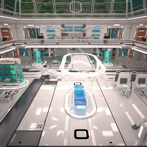 Futuristic Sci Fi Laboratory 3d Turbosquid 1153894 Futuristic Technology Futuristic