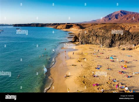 Punta De Papagayo Beach Playa Blanca Lanzarote Island Canary Islands