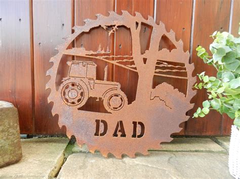 Dad Tractor Gift / Rusty Metal Tractor Wall Decor / Dad | Etsy | Farm